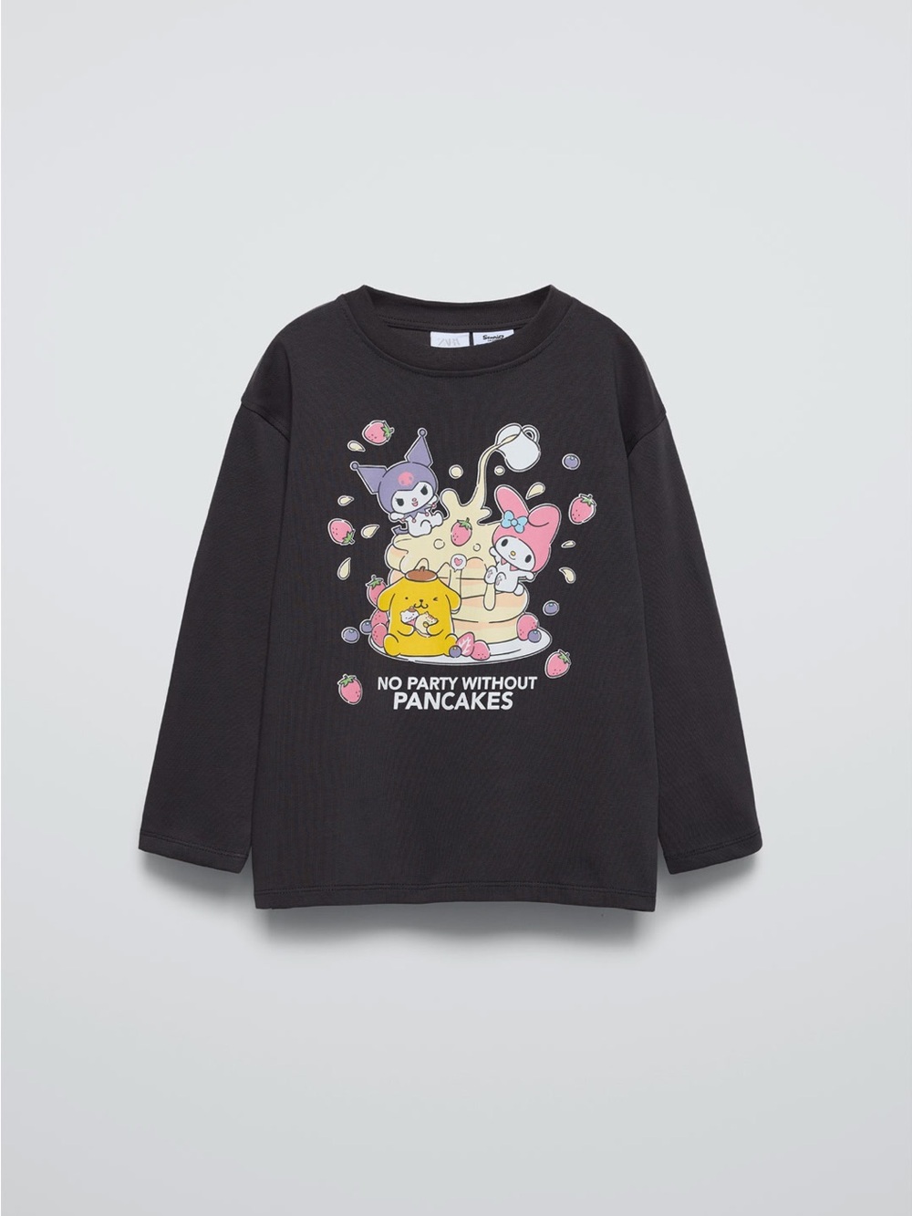 Zara Sanrio Hello Kitty Long Sleeve Shirt My Melody Kuromi Pompomputin Size 9-10